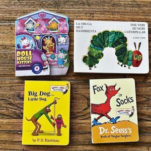 Lot of 4 Early Readers Toddler/ Preschool Board Books Dr Seuss and Others